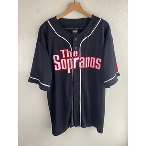 The Sopranos HBO Tony #1 Baseball Jersey Large Vintage Y2K Official Exclusive